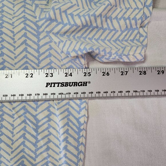 Windham Pointe Polo Shirt Men’s L Blue White Patterned Short Sleeve Cotton Blend - Picture 6 of 6